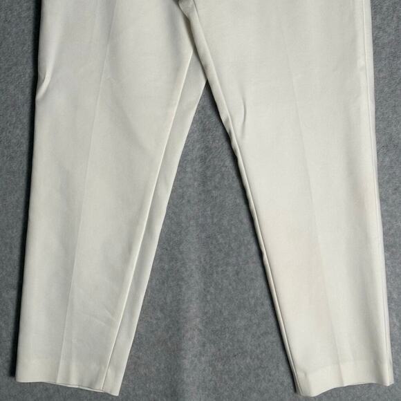 Alice+Olivia Sz 8 Stacey Slim Trouser Pants Employed White‎ Slacks Stretchy FLAW - Picture 12 of 15